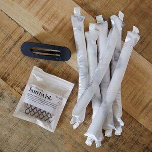 Kitsch Hair Styling Set | Heatless Curlers, Bun Twist + Hair Clip EUC